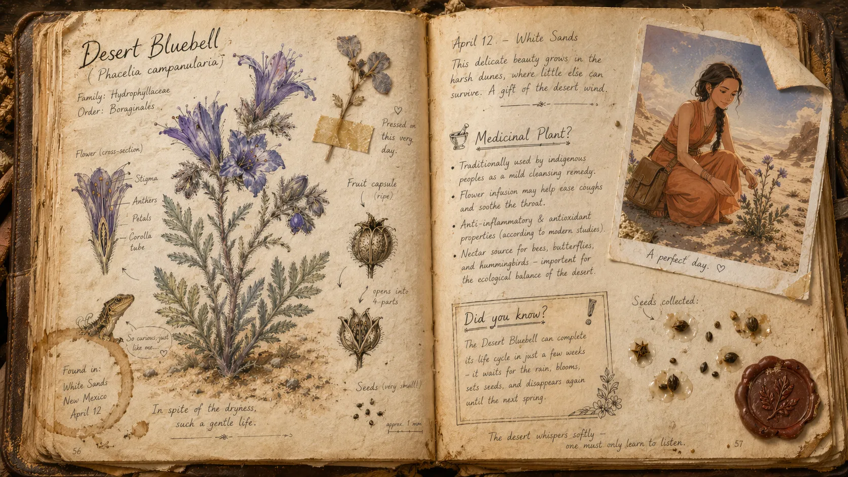 Sage's Herbarium — Desert Bluebell